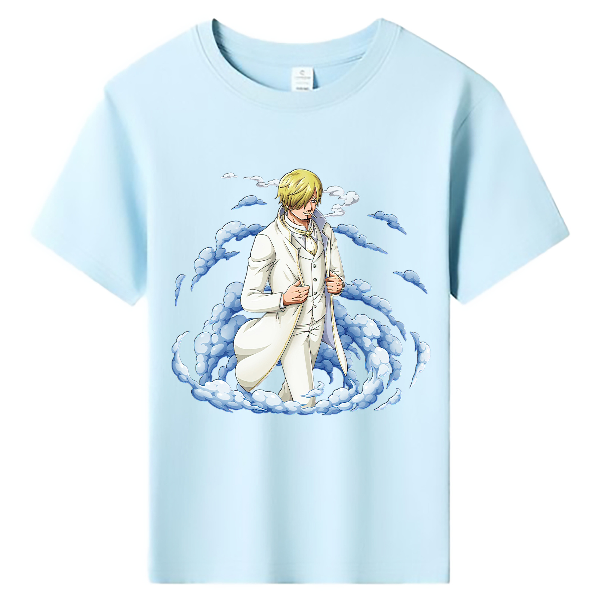 （画像用） ワンピース サンジ ONE PIECE Sanji 綿100％キッズTシャツ（フロントプリント）